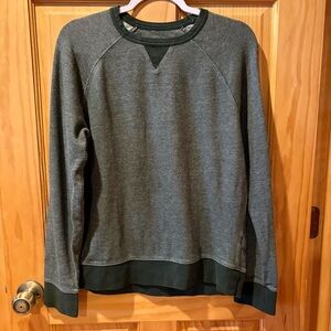 Merona men’s crewneck sweater size M used good condition. Gray green color